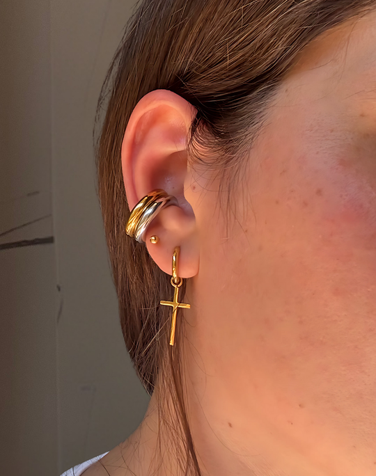 OHRRINGE TINY CROSS